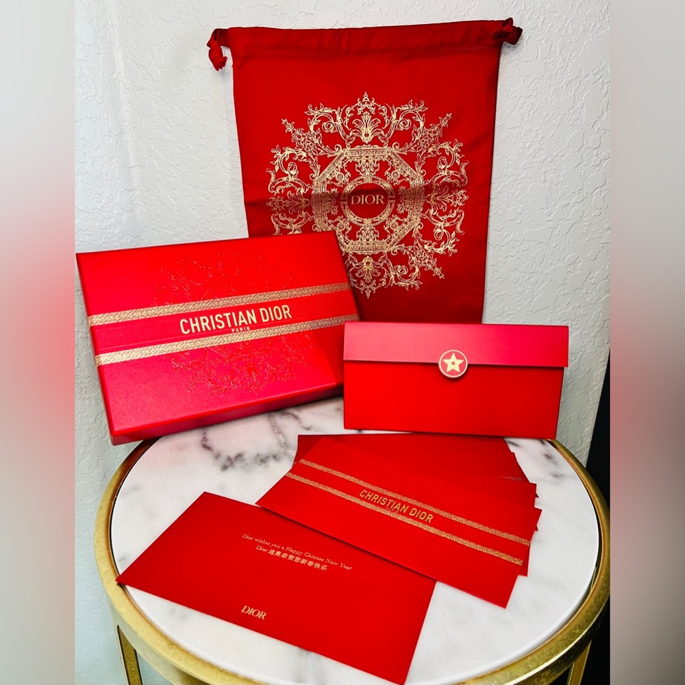 DIOR Red Lunar Chinese Year Limited Edition Gift Box Set!!!